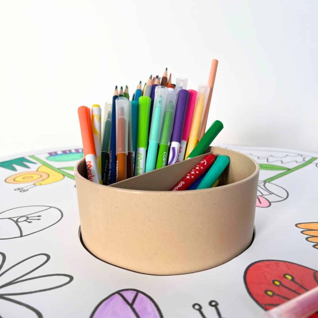 Pot à crayons en bois & plastique recyclé