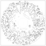 Recharge coloriage enfant 10 feuilles – OMY® Objets & imaginaire (dès 4 ans)