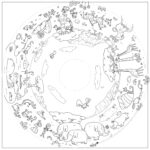 Recharge coloriage enfant 10 feuilles – OMY® Objets & imaginaire (dès 4 ans)