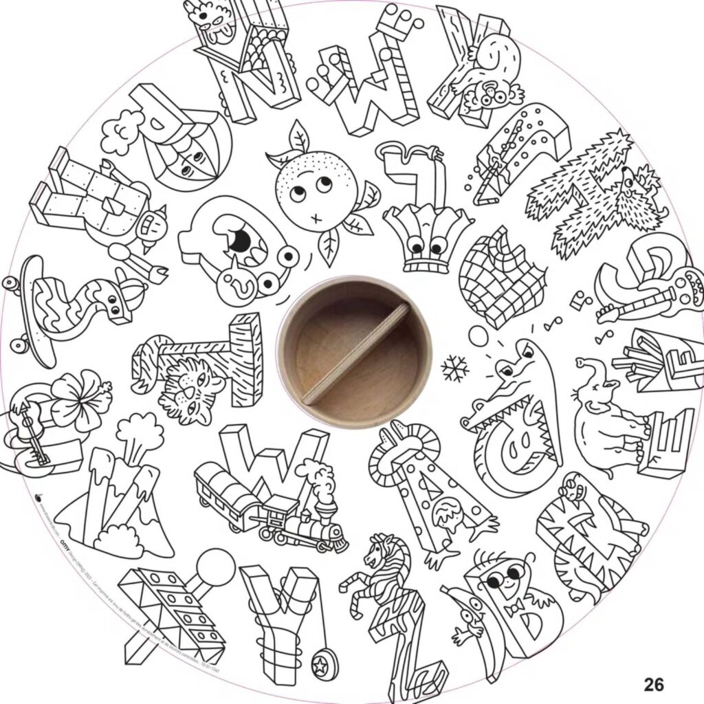 Recharge coloriage enfant 10 feuilles – OMY® Objets & imaginaire (dès 4 ans)