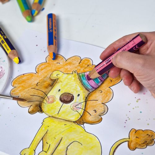 Lot de 18 feutres de coloriage pointe moyenne STABILO power