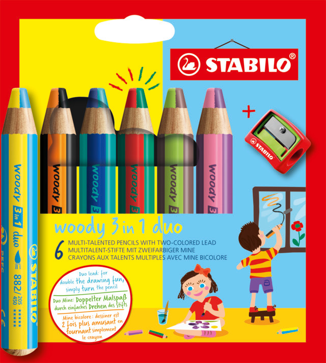 Lot de 18 feutres de coloriage pointe moyenne STABILO power