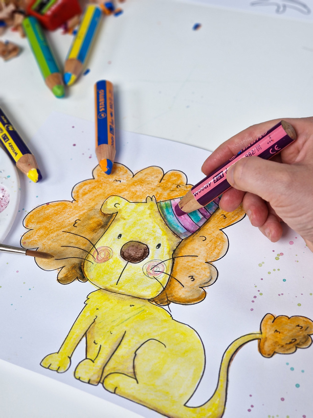 Lot de 18 feutres de coloriage pointe moyenne STABILO power