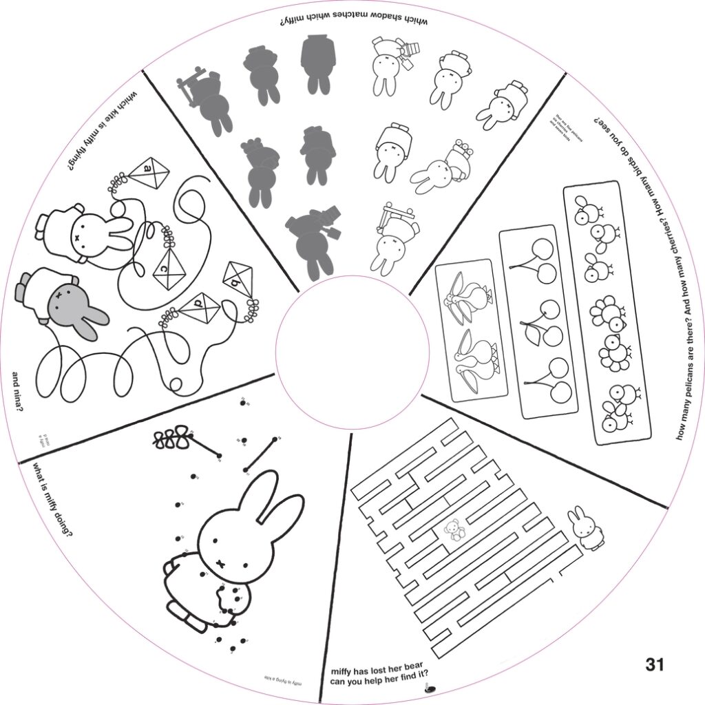 Recharge coloriage enfant XXL 10 feuilles – Miffy®(dès 2 ans)