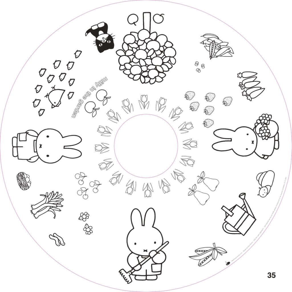Recharge coloriage enfant XXL 10 feuilles – Miffy®(dès 2 ans)