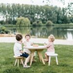 Lot de 2 tabourets enfants en bois – Design scandinave | Drawin’kids®