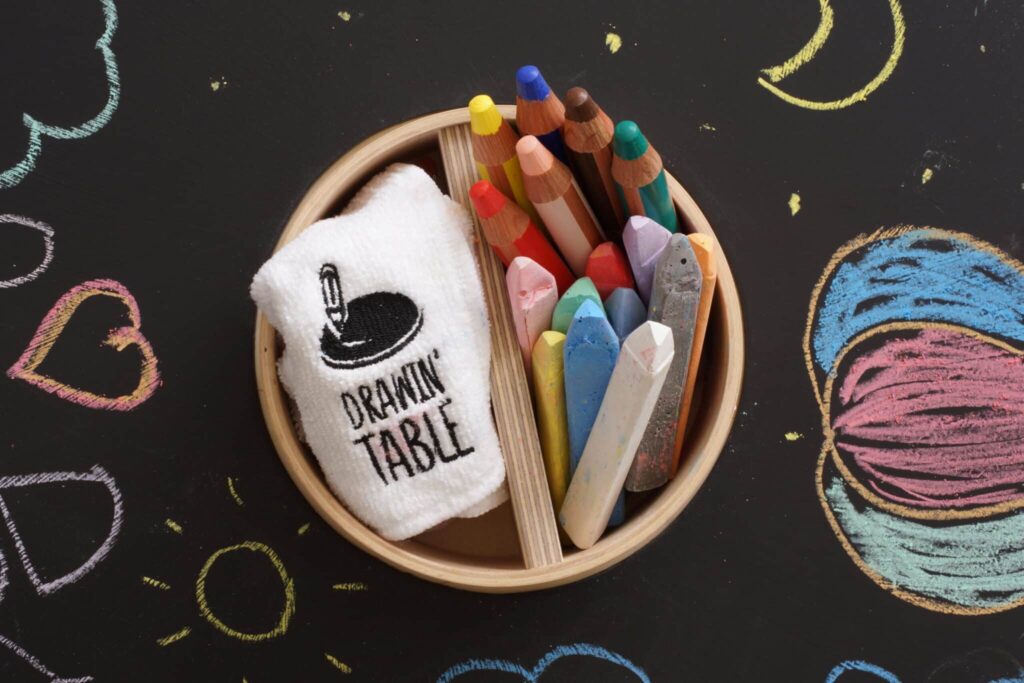 Pot à crayons en bois & plastique recyclé