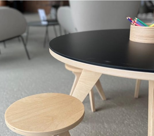 Drawin’board XXL – Plateau réversible Ø 90 cm pour enfants