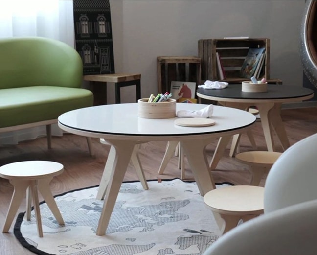 Drawin’board XXL – Plateau réversible Ø 90 cm pour enfants