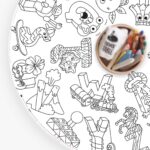 Recharge coloriage enfant 10 feuilles – OMY® Objets & imaginaire (dès 4 ans)