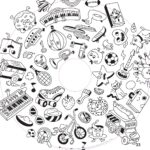 Recharge coloriage enfant XXL 10 feuilles – OMY®- Objets & Imaginaire (dès 4 ans)