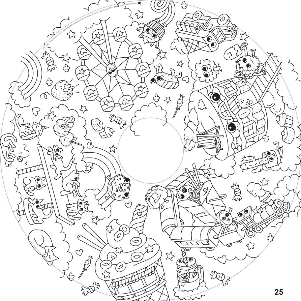 Recharge coloriage enfant 10 feuilles – OMY® Objets & imaginaire (dès 4 ans)