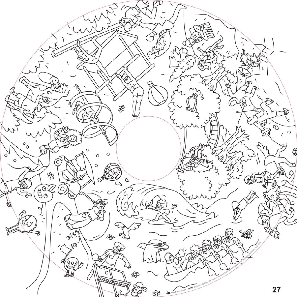 Recharge coloriage enfant 10 feuilles – OMY® Objets & imaginaire (dès 4 ans)