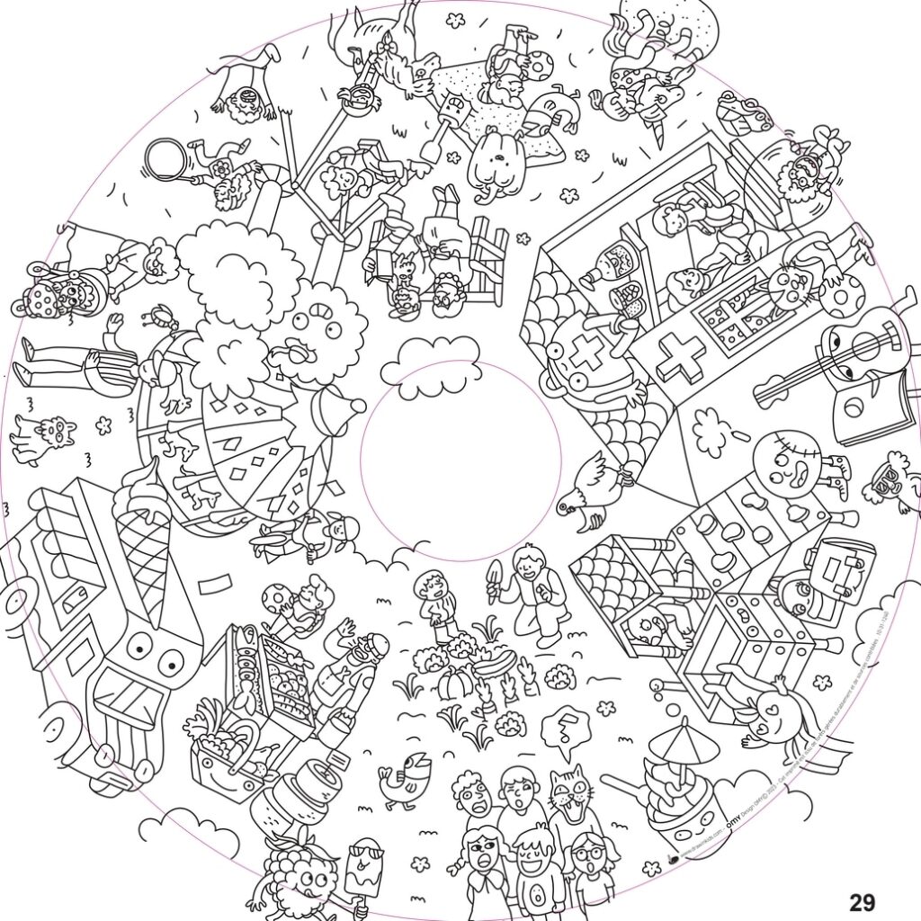 Recharge coloriage enfant 10 feuilles – OMY® Objets & imaginaire (dès 4 ans)