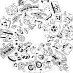 Recharge coloriage enfant 10 feuilles – OMY® Objets & imaginaire (dès 4 ans)